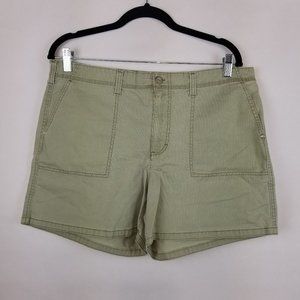 Gloria Vanderbilt Shorts Size 14 Green Denim